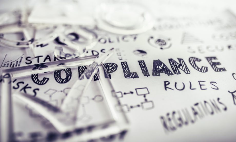 vendor compliance documents with the words rules and regulations.